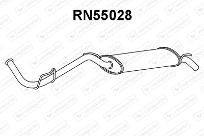 Silenciador posterior Renault CLIO I · Renault CLIO I Hatchback Van