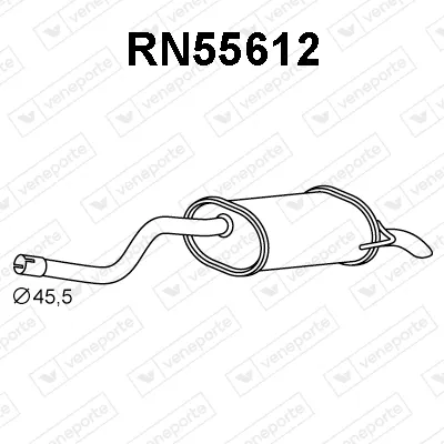 Silenciador posterior Renault CLIO II · Renault CLIO III