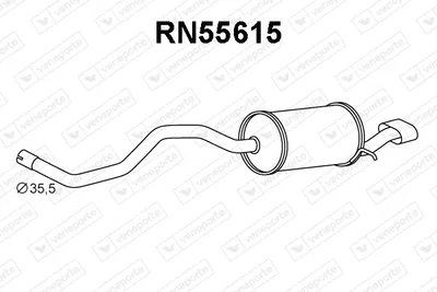 Silenciador posterior Renault CLIO IV · Renault CLIO IV Hatchback Van