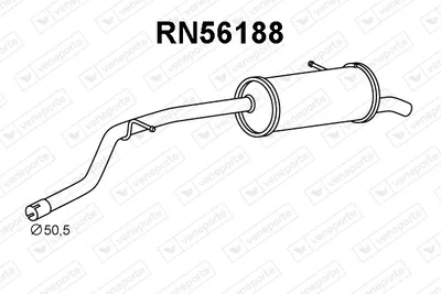 Silenciador posterior Fiat TALENTO Van · Opel VIVARO B Bus · Opel VIVARO B Van