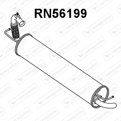 Silenciador posterior Renault TWINGO III · Smart FORTWO Coupe · Smart FORFOUR Hatchback