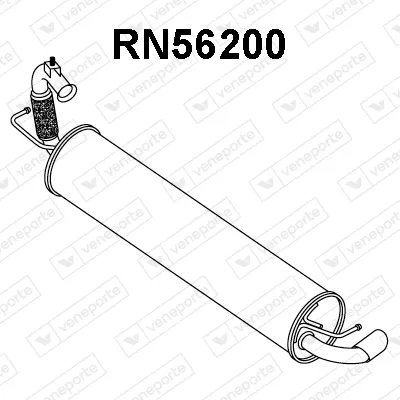 Silenciador posterior Renault TWINGO III · Smart FORTWO Coupe · Smart FORFOUR Hatchback