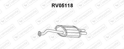 Silenciador posterior Honda CONCERTO · Rover 200 II Hatchback · Rover 200 II Convertible