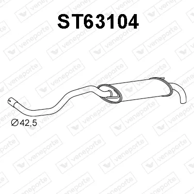 Silenciador posterior Seat IBIZA II