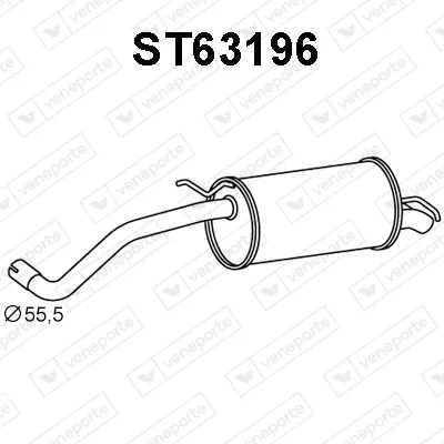 Silenciador posterior Seat IBIZA III · Seat CORDOBA · Vw POLO IV