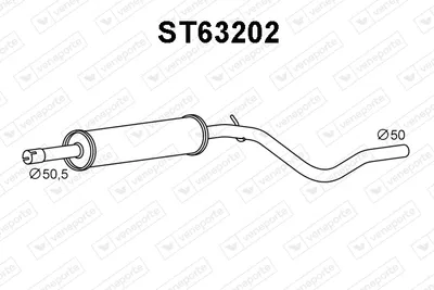 Presilenciador Seat INCA · Vw CADDY II Box Body/MPV · Vw CADDY II MPV