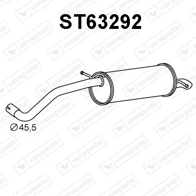 Silenciador posterior Seat IBIZA III · Skoda FABIA I · Skoda FABIA I Combi