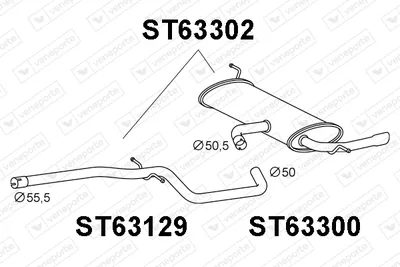 Silenciador posterior Seat ALTEA · Seat LEON