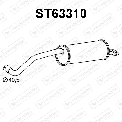 Silenciador posterior Seat IBIZA IV · Seat IBIZA IV SC · Seat IBIZA IV ST