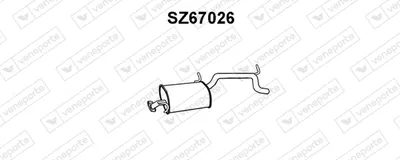 Silenciador posterior Suzuki WAGON R+