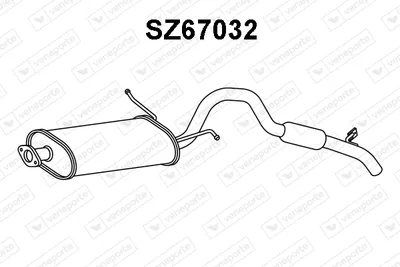 Silenciador posterior Suzuki VITARA · Suzuki VITARA Cabrio