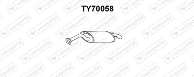 Silenciador posterior Toyota COROLLA · Toyota COROLLA Liftback · Toyota COROLLA FX Compact