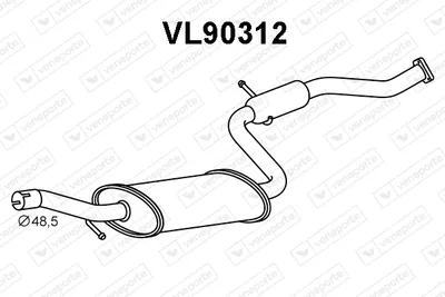 Presilenciador Volvo S40 I · Volvo V40 Estate