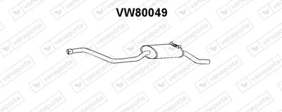 Silenciador posterior Vw POLO Coupe