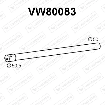 Tubo de escape Vw PASSAT B3/B4 · Vw PASSAT B3/B4 Variant · Vw GOLF III Cabriolet