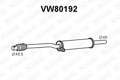 Presilenciador Vw POLO II · Vw POLO Coupe