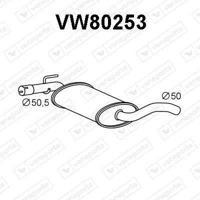 Presilenciador Vw GOLF III Variant