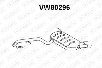 Silenciador posterior Vw TIGUAN