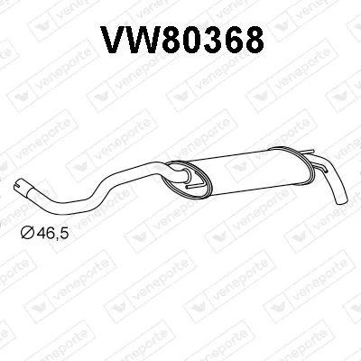 Silenciador posterior Vw POLO III · Vw POLO