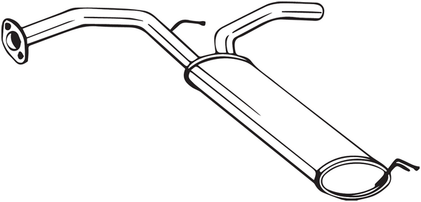 Silenciador posterior Citroën C1 II · Peugeot 108 · Toyota AYGO