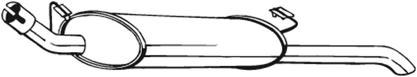 Silenciador posterior Opel VECTRA A · Vauxhall CAVALIER Mk III Saloon