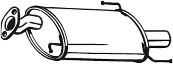 Silenciador posterior Opel CORSA D · Opel CORSA D Hatchback Van · Opel CORSA E