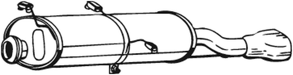 Silenciador posterior Peugeot 306 Convertible