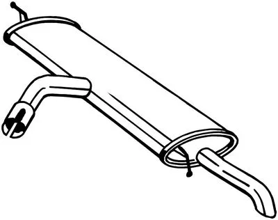 Silenciador posterior Seat ATECA · Skoda KAROQ · Vw GOLF VII