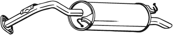 Silenciador posterior Toyota PRIUS Liftback