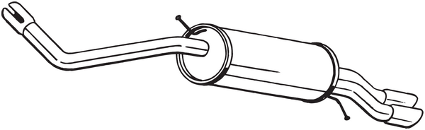Silenciador posterior Audi A1 · Audi A1 Sportback