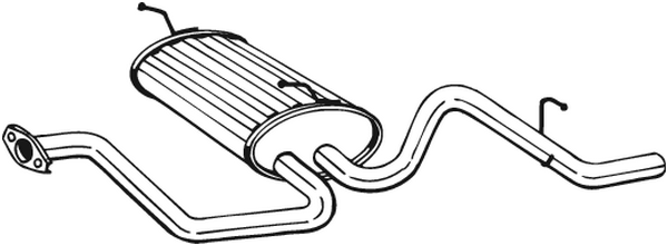 Silenciador posterior Daewoo MATIZ · Daewoo MATIZ Hatchback Van