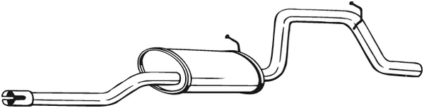 Silenciador posterior Opel AGILA · Vauxhall AGILA Mk I