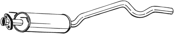 silenciador del medio Opel ASTRA F Saloon · Opel ASTRA F Convertible · Opel ASTRA F Hatchback