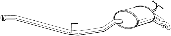 Silenciador posterior Mercedes-Benz E-CLASS