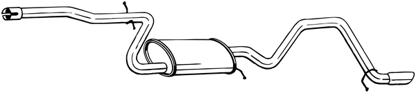 Silenciador posterior Vw GOLF PLUS V · Vw GOLF VI · Vw GOLF VI Van