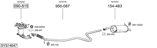 Sistema de gases de escape Ford FIESTA VI