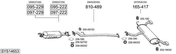 Sistema de gases de escape Kia SPORTAGE II