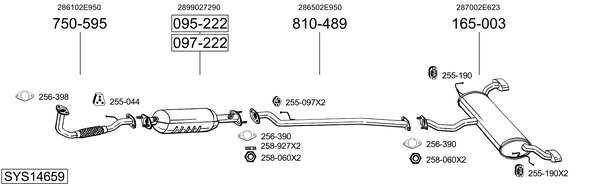 Sistema de gases de escape Kia SPORTAGE II