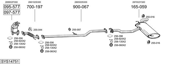 Sistema de gases de escape Hyundai ix35