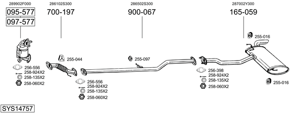 Sistema de gases de escape Hyundai ix35