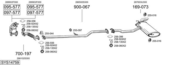 Sistema de gases de escape Kia SPORTAGE III