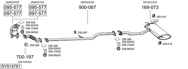 Sistema de gases de escape Kia SPORTAGE III