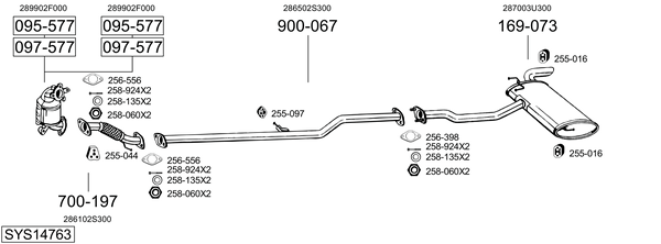 Sistema de gases de escape Kia SPORTAGE III