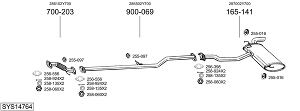 Sistema de gases de escape Hyundai ix35