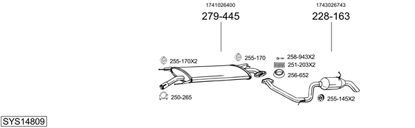 Sistema de gases de escape Toyota RAV 4 III
