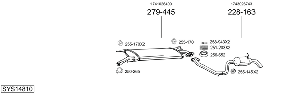 Sistema de gases de escape Toyota RAV 4 III