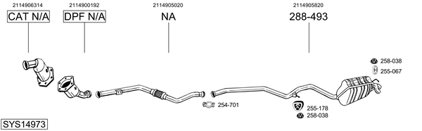 Sistema de gases de escape Mercedes-Benz E-CLASS T-Model