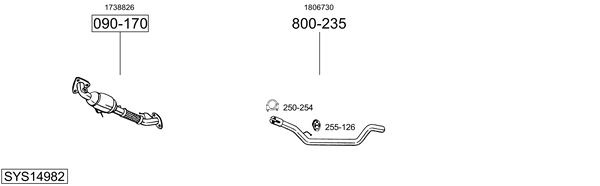 Sistema de gases de escape Ford C-MAX II