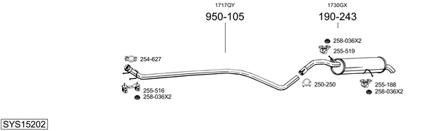 Sistema de gases de escape Citroën C4 II Hatchback Van