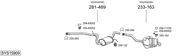 Sistema de gases de escape Vw JETTA III